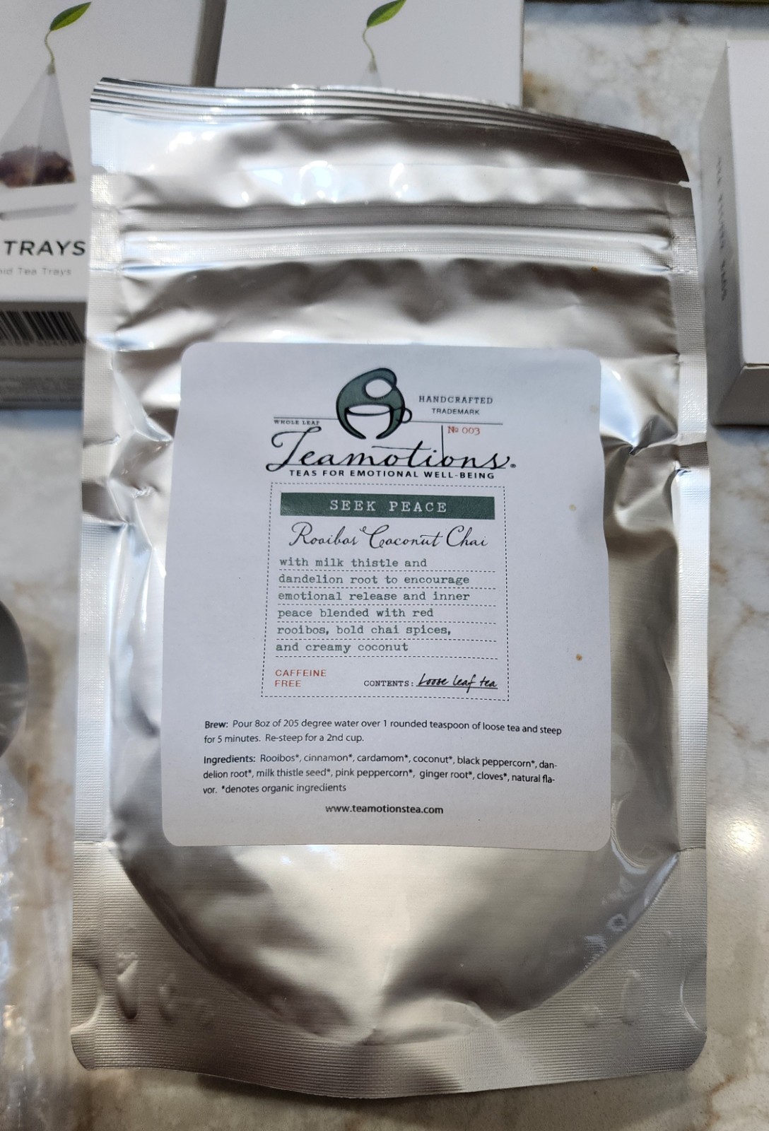 Tea Forte Gift Set 1 Cafe Cup 2 Tea Trays , Infuser, 60 Filter Bags, Warming Joy