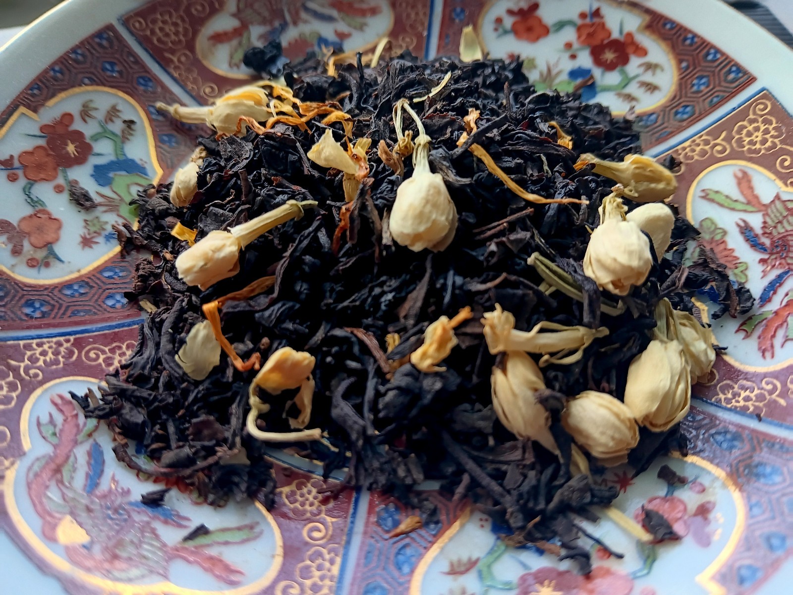 Cinnamon Peach & Jasmine Flower Blend Loose Leaf Aged Premium Black Tea