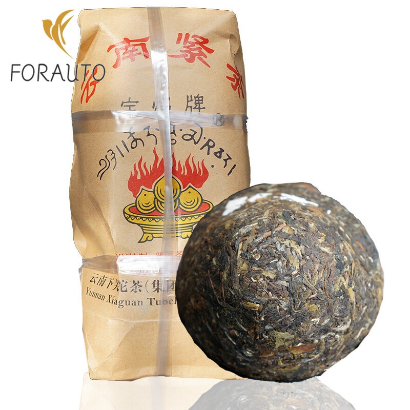 250g 2016 Xiaguan Baoyan Flame Tibetan Jincha Mushroom Shaped Puer Tea Raw Pu’er