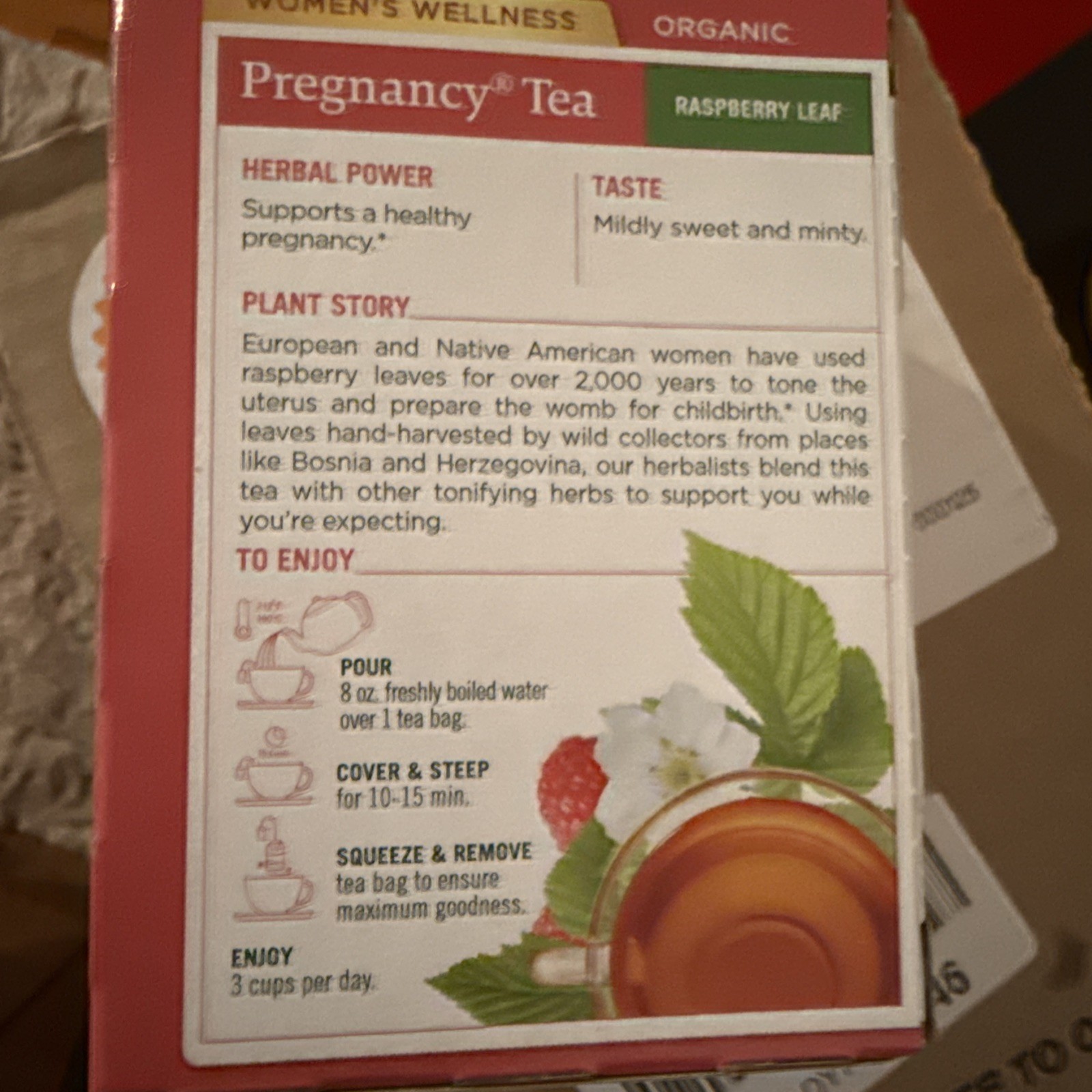 Traditional Medicinals Organic Pregnancy Tea Lot Of 6 Boxes 96 Bags! Exp 03/28