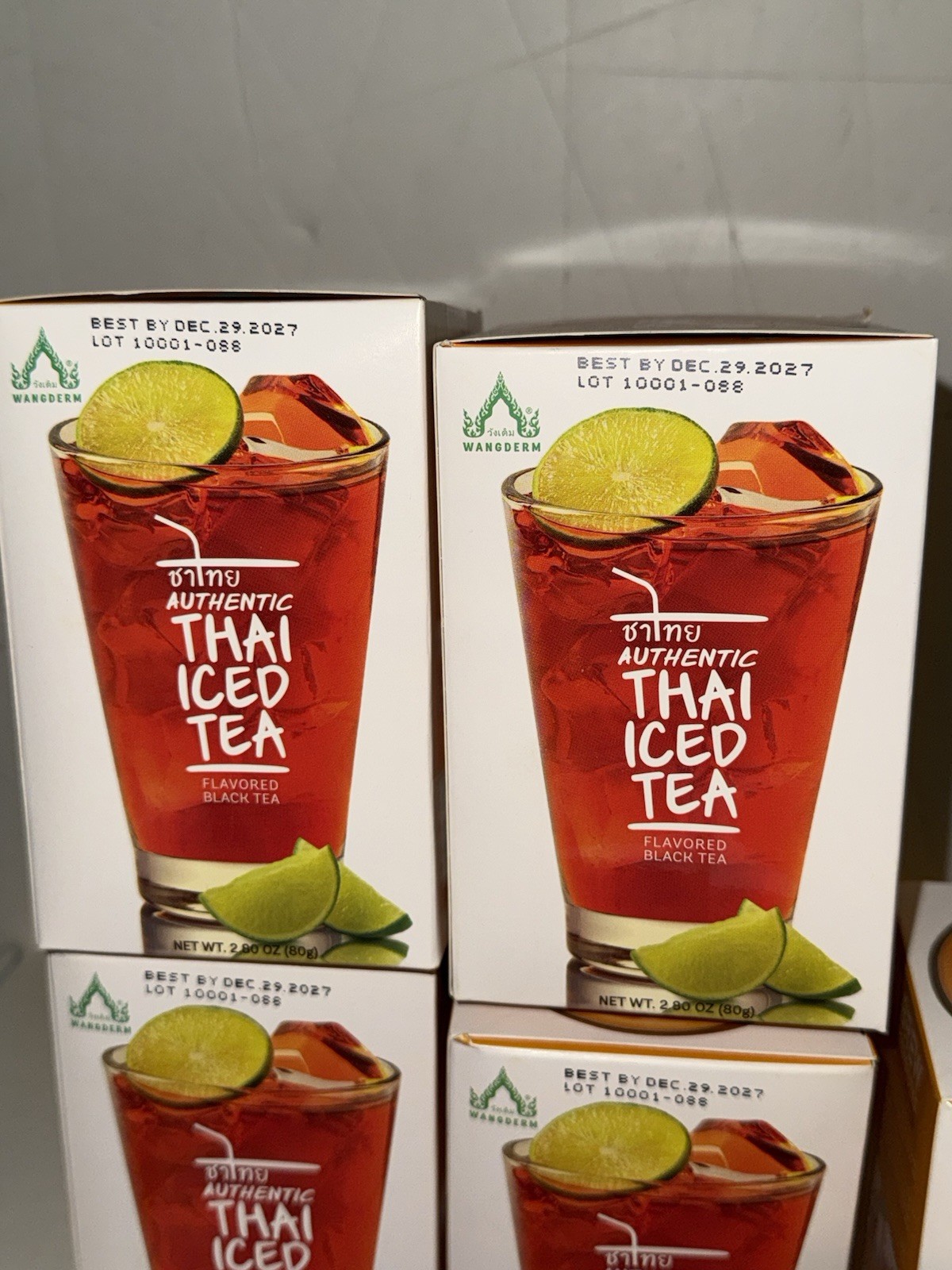 (10) boxes WANGDERM Thai Iced Tea Bags flavored Black Tea