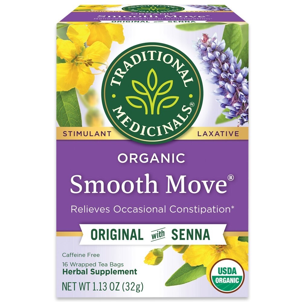 Traditional Medicinals Organic Smooth Move Tea, 96 Tea Bags (Pack of 6)