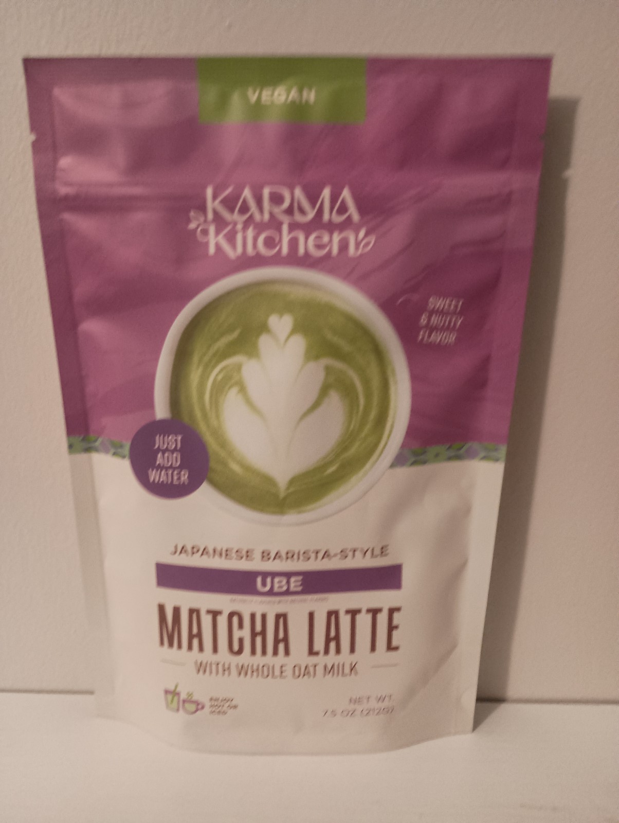 Karma Kitchen UBE Japanese Barista-Style Matcha Latte With Oat Milk Vegan 7.5oz