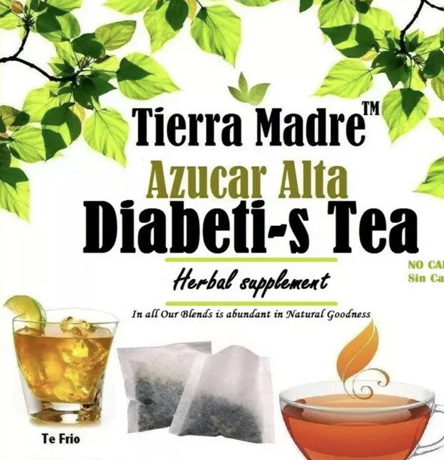 Tierra Madre,Diabeti~S TEA Herbal Supplement, Azucar Alta Tea (12 Tea Bags)