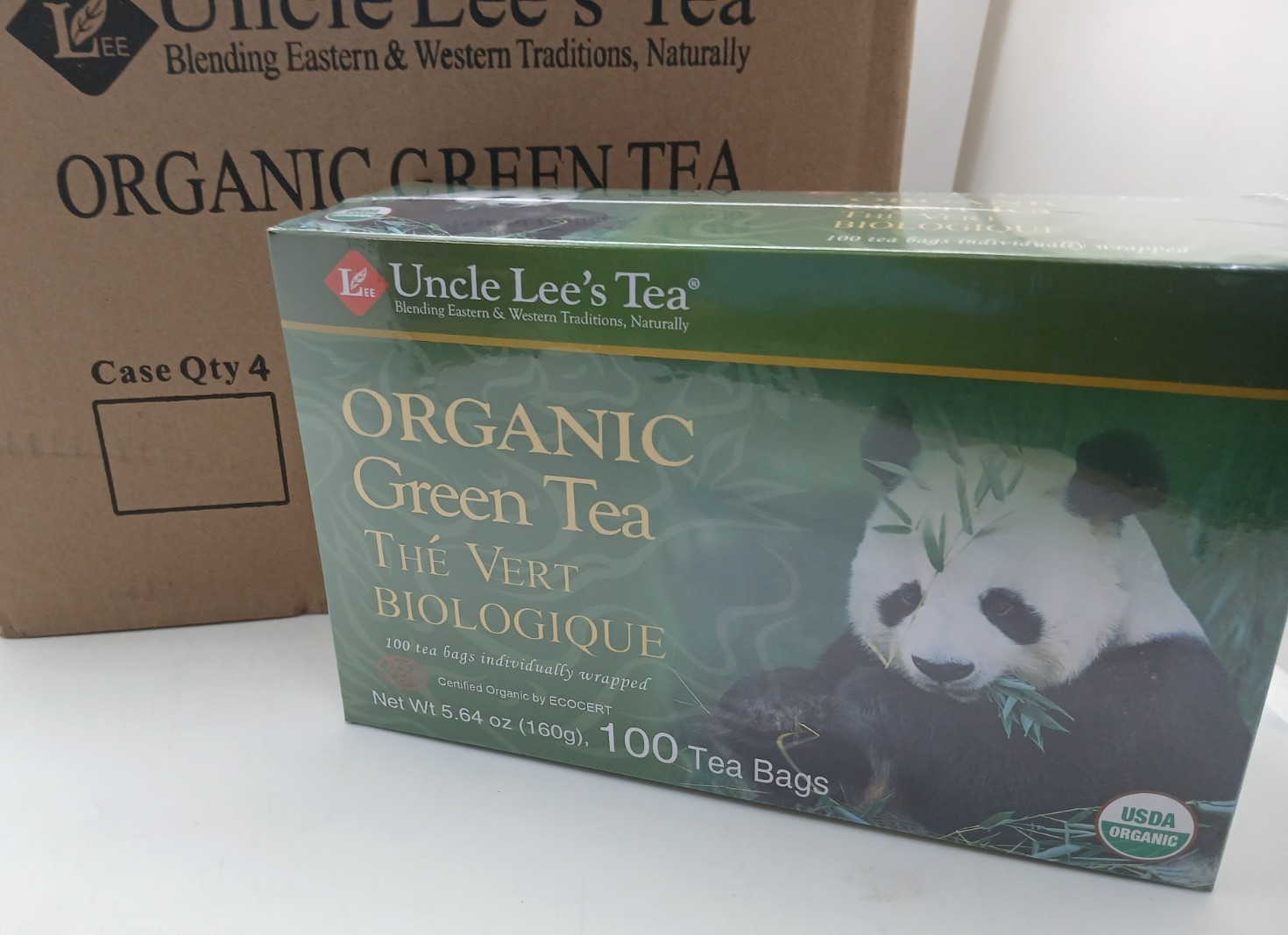 Uncle Lee’s Organic Green Tea Bulk 400 Tea Bags – 4 x 100 Count Pack