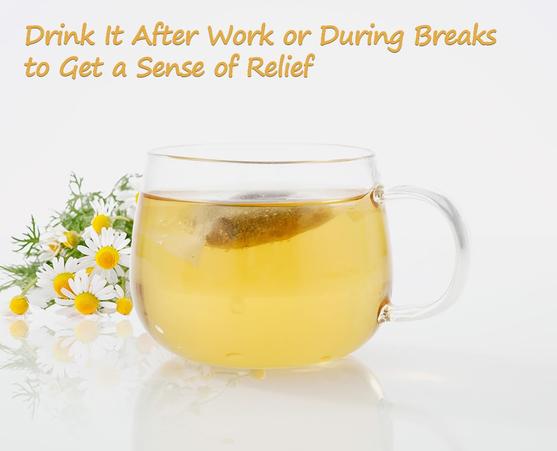 135 Premium Chamomile Tea Bags, Made with 100% Pure Natural Chamomile Flower, Ca
