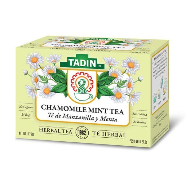 TADIN Chamomile Mint Tea Bags Floral Refreshing Herbal Tea 24 bags/box