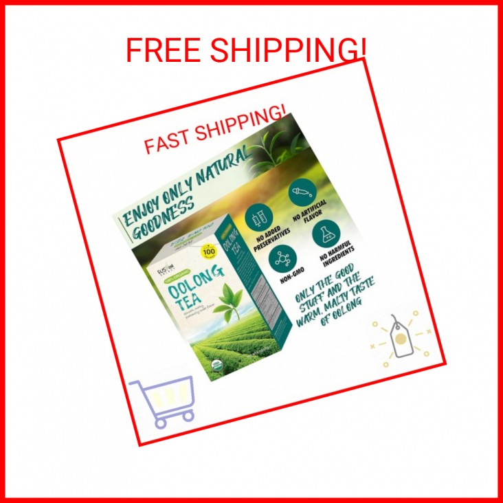 Fusion Select Organic Oolong Tea Bags – Smooth, Mildly Sweet Flavor – Healthy, R