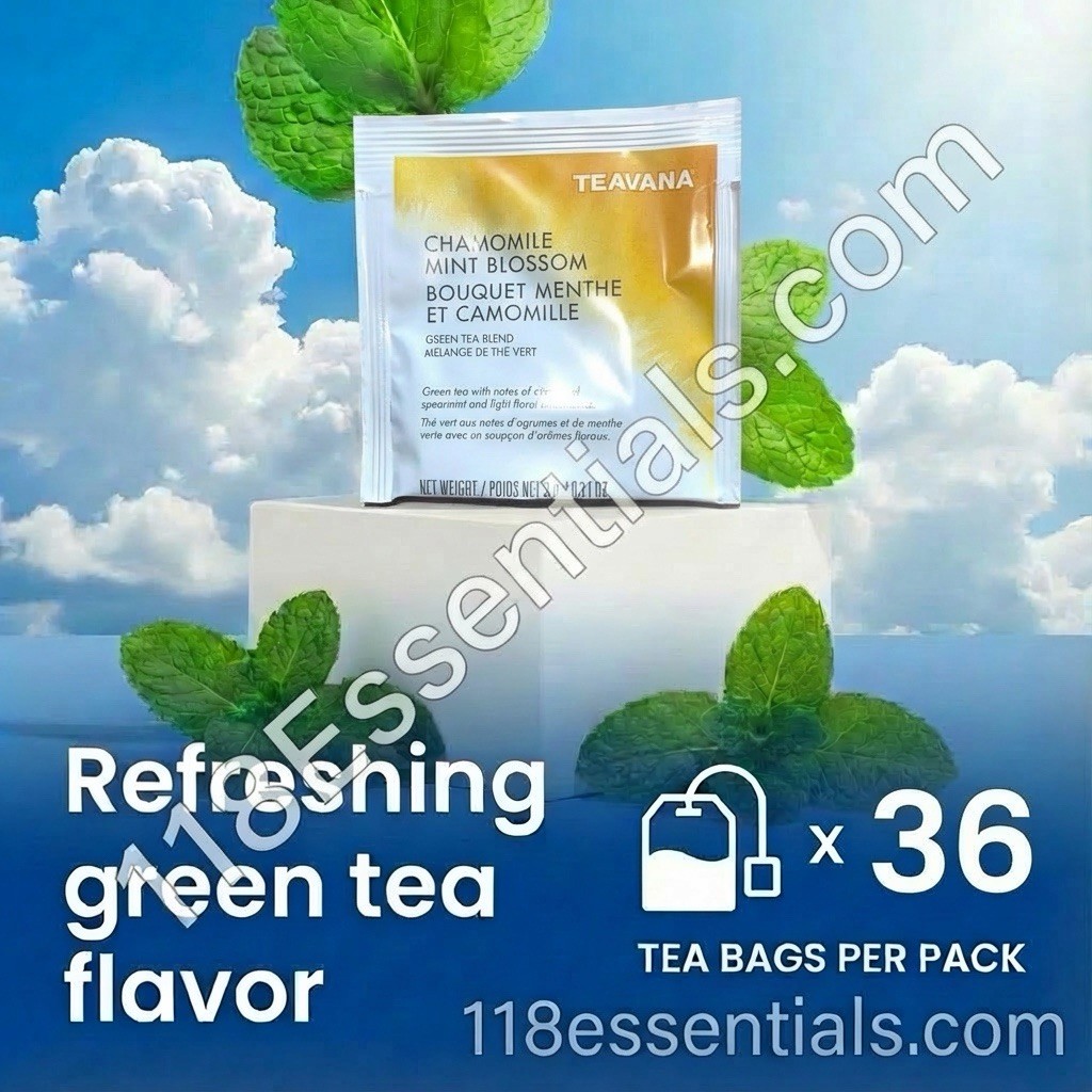 Starbucks Teavana Tea Sachets Chamomile Mint Blossom Pack of 36 Sachets