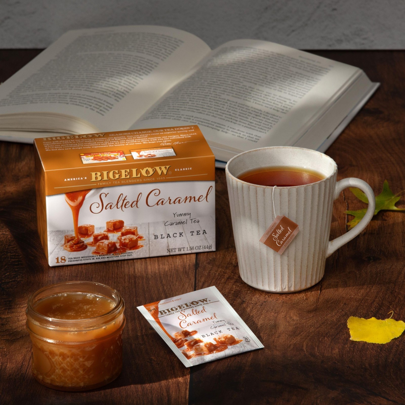 Bigelow Salted Caramel Black Tea – 18 Bags Per Box – (3) Boxes – 54 Bags Total