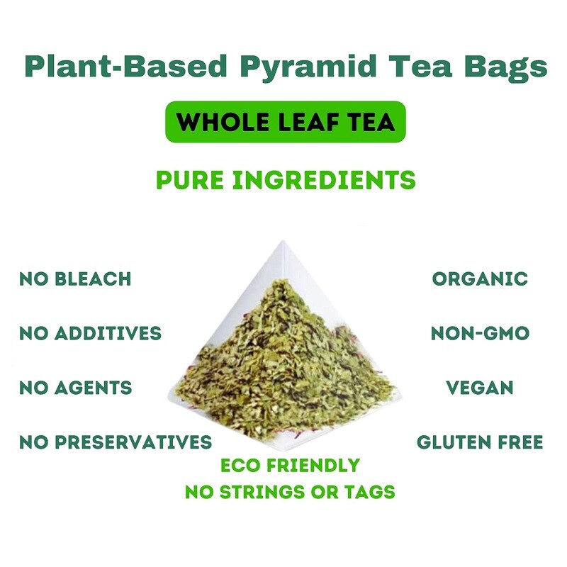 Yerba Mate Tea Bags Pure All-Natural Unsmoked Hi Caf & Detox Tea Herbal 100 Bags