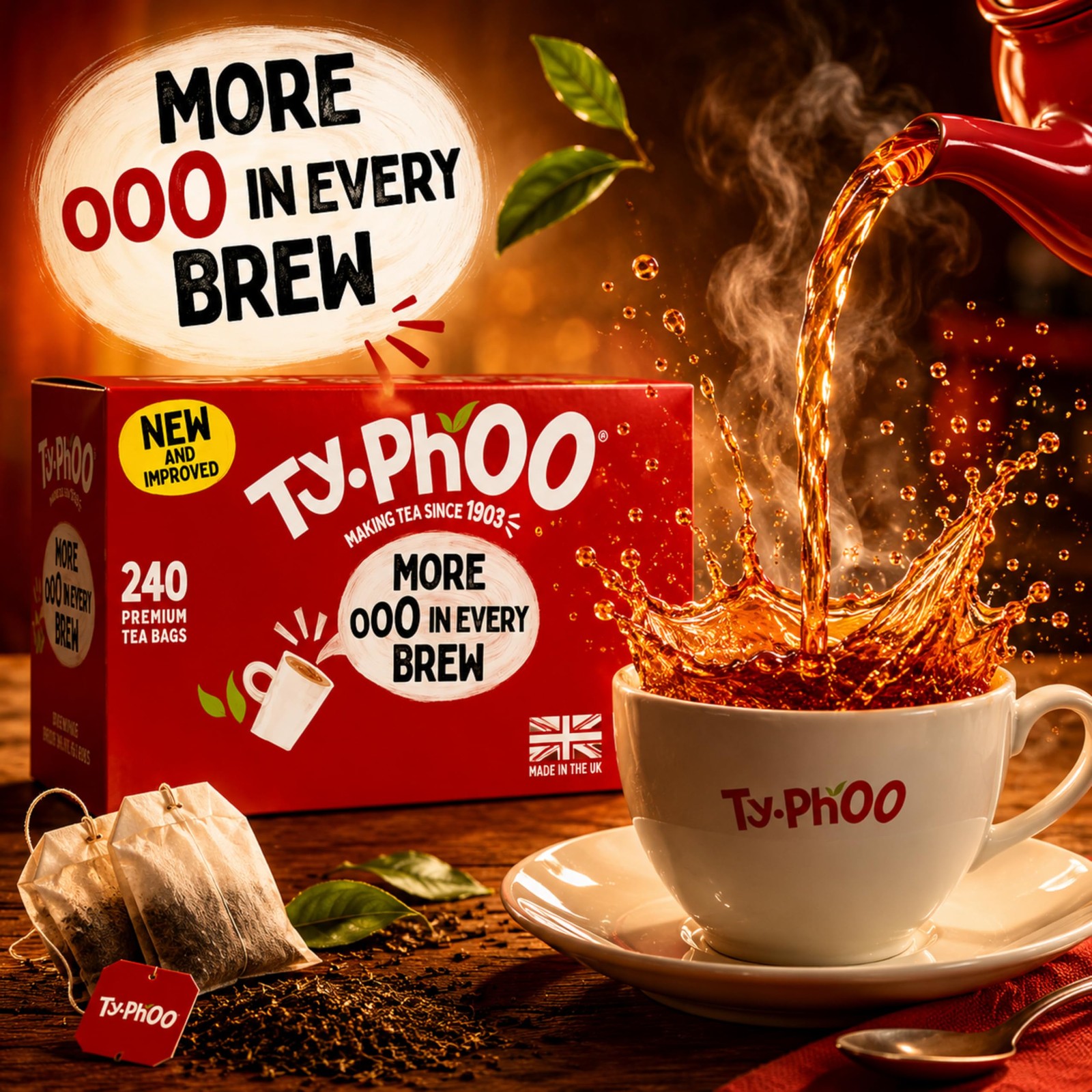 Typhoo Black Tea Pack of 240 Teabags.