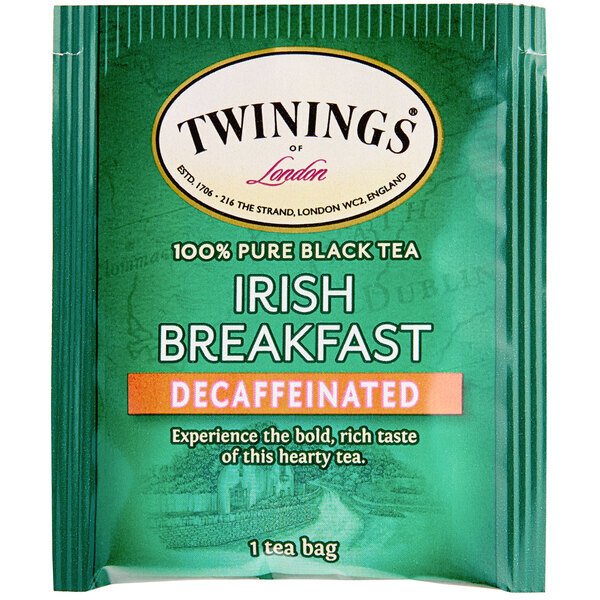 Twinings Irish Breakfast Decaffeinated Tea Bags – 20/Box