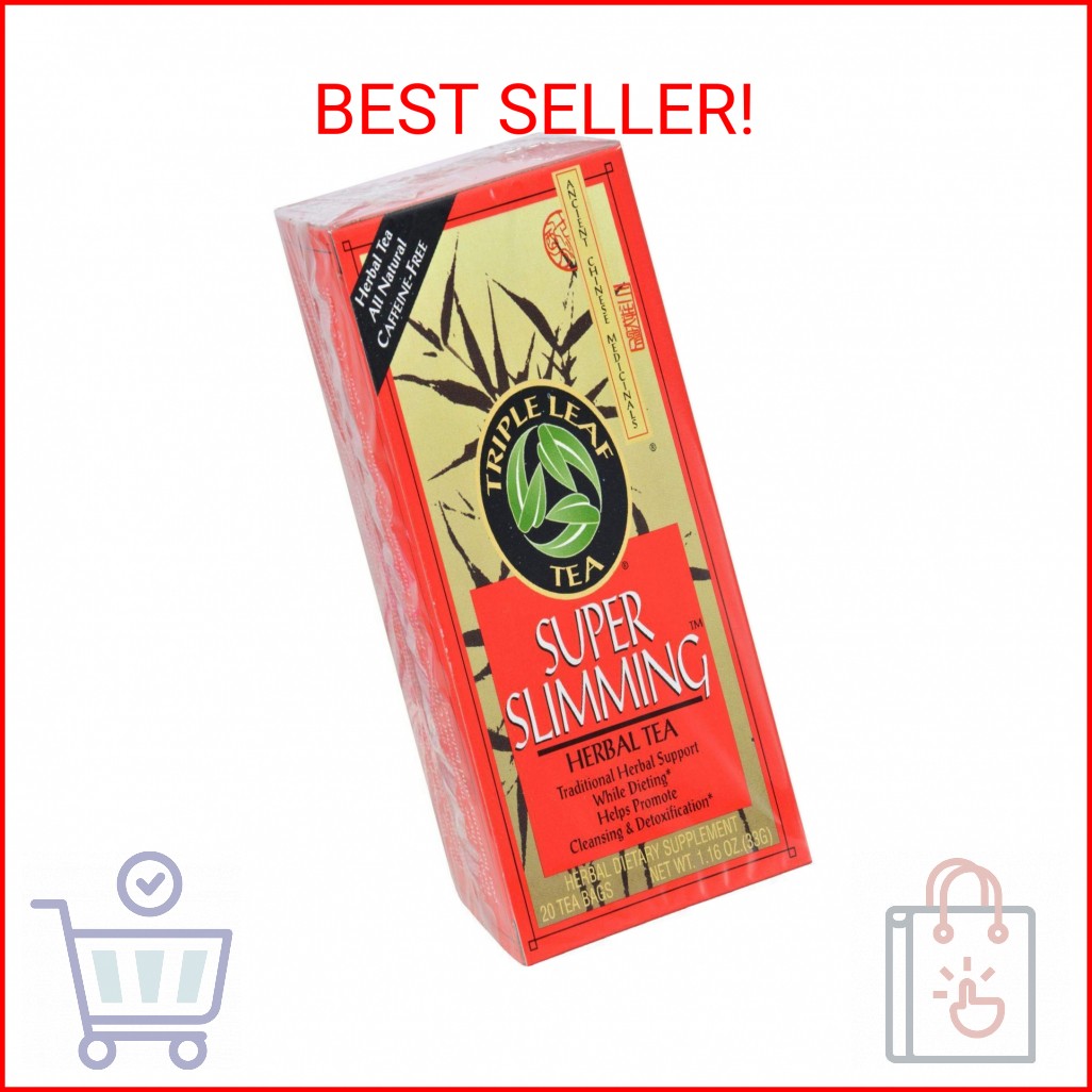 Triple Leaf Super Slimming Triple Leaf Tea Bags – 20 ct, 1.4 Oz
