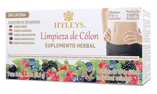 Hyleys Colon Cleanse Tea Assorted Flavors – 42 42 Count (Pack of 1),