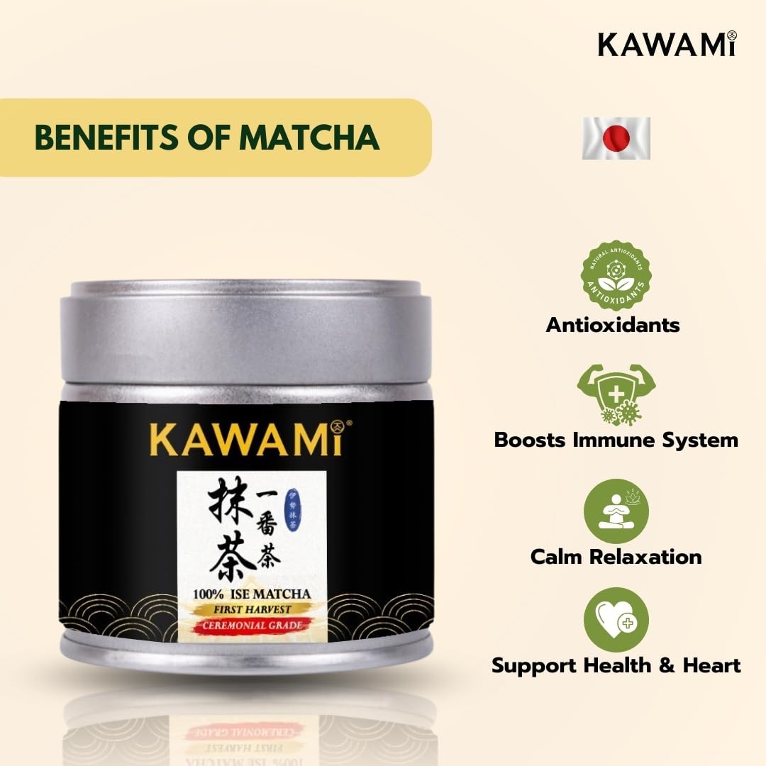 100% Japanese Ise Matcha First Harvest Ceremonial Grade – (30g/1.06oz)