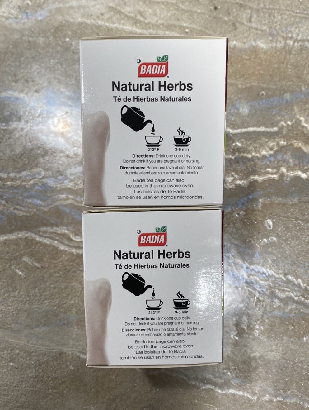 Gluten Free Natural Slimming Tea Herbs 2 Boxes BADIA (50 units)