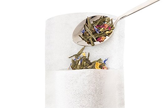 Finum 30 bags Tea Filters Lot Bulk Slim New Disposable Loose Tea Leaves Small