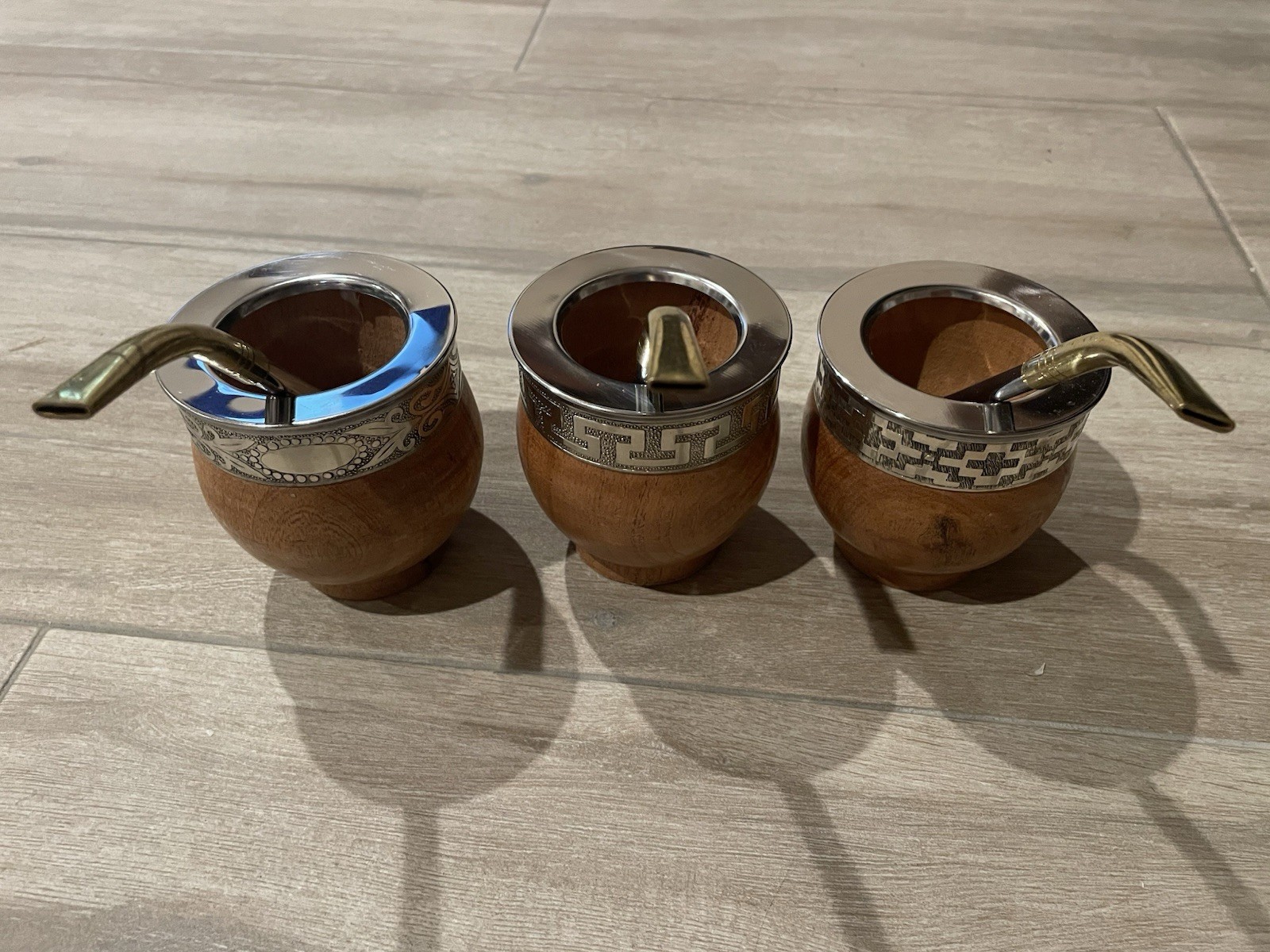 Yerba Mate Gourd Set -Mate Imperial algarrobo + Bombilla – handmade in Argentina