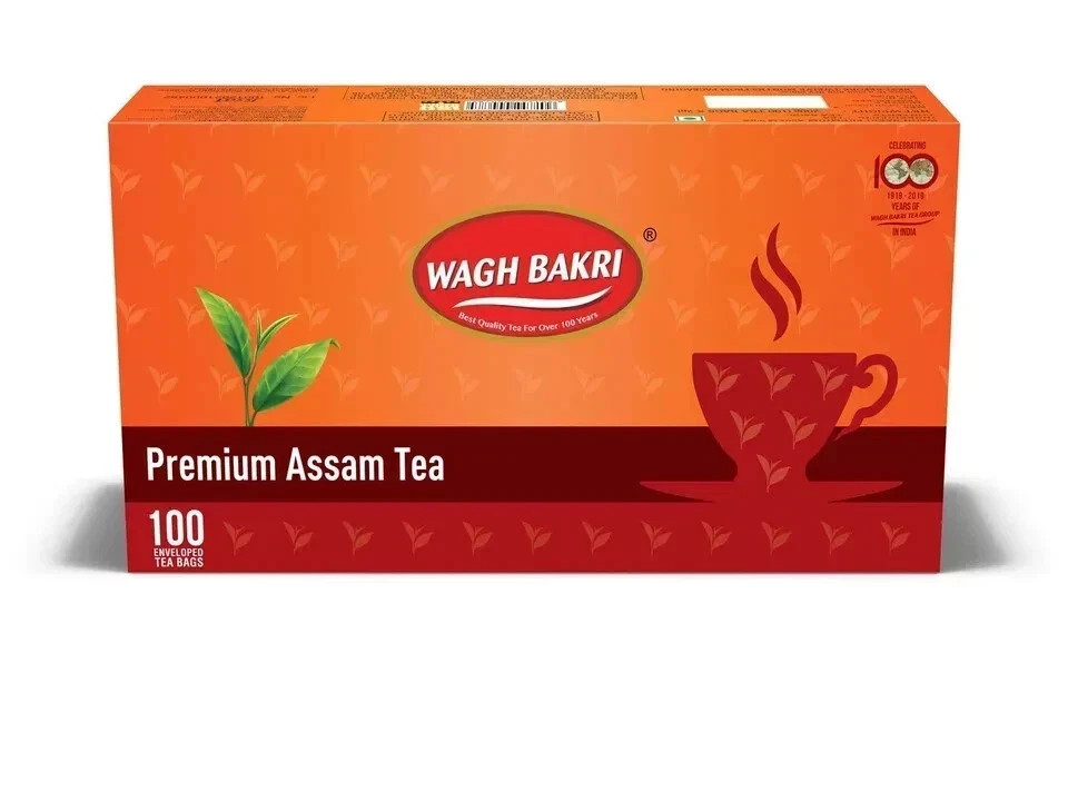 Wagh Bakri Premium Assam Tea with Envelop, 200g Free Shipping World Wide