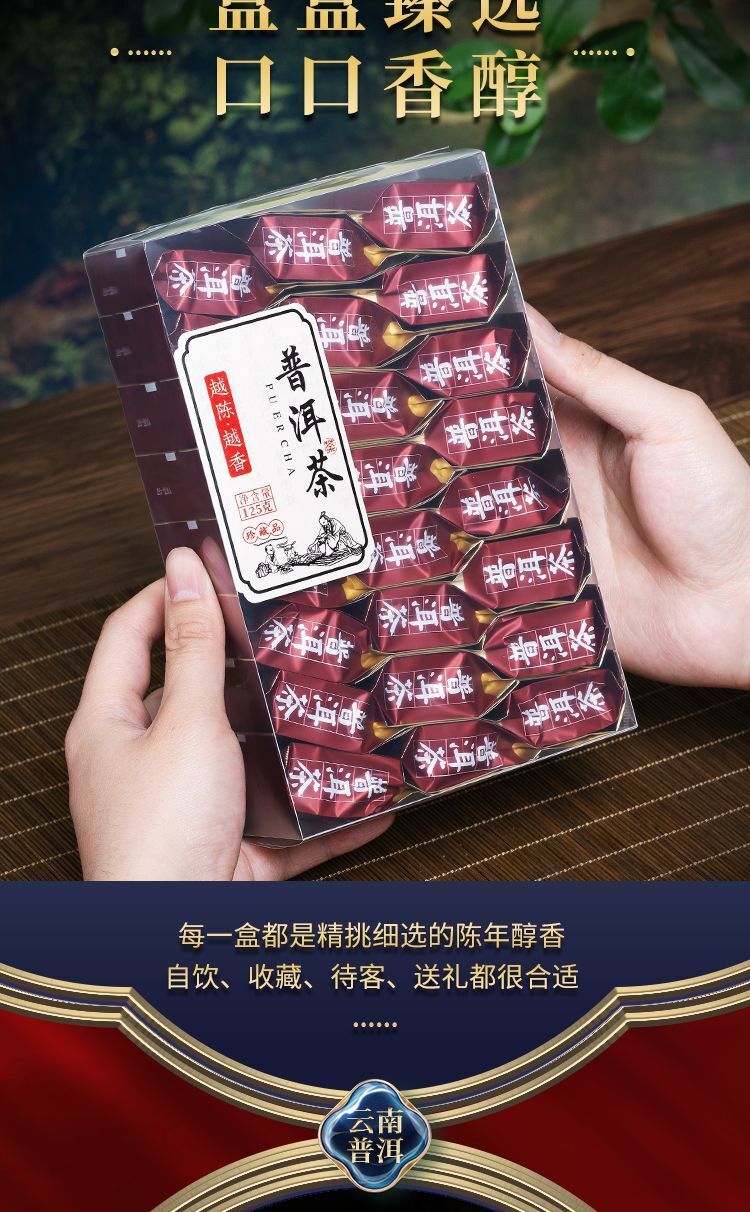 Pu Erh Tea 10 Year Aged Yunnan Natural Premium 125g Gift Box