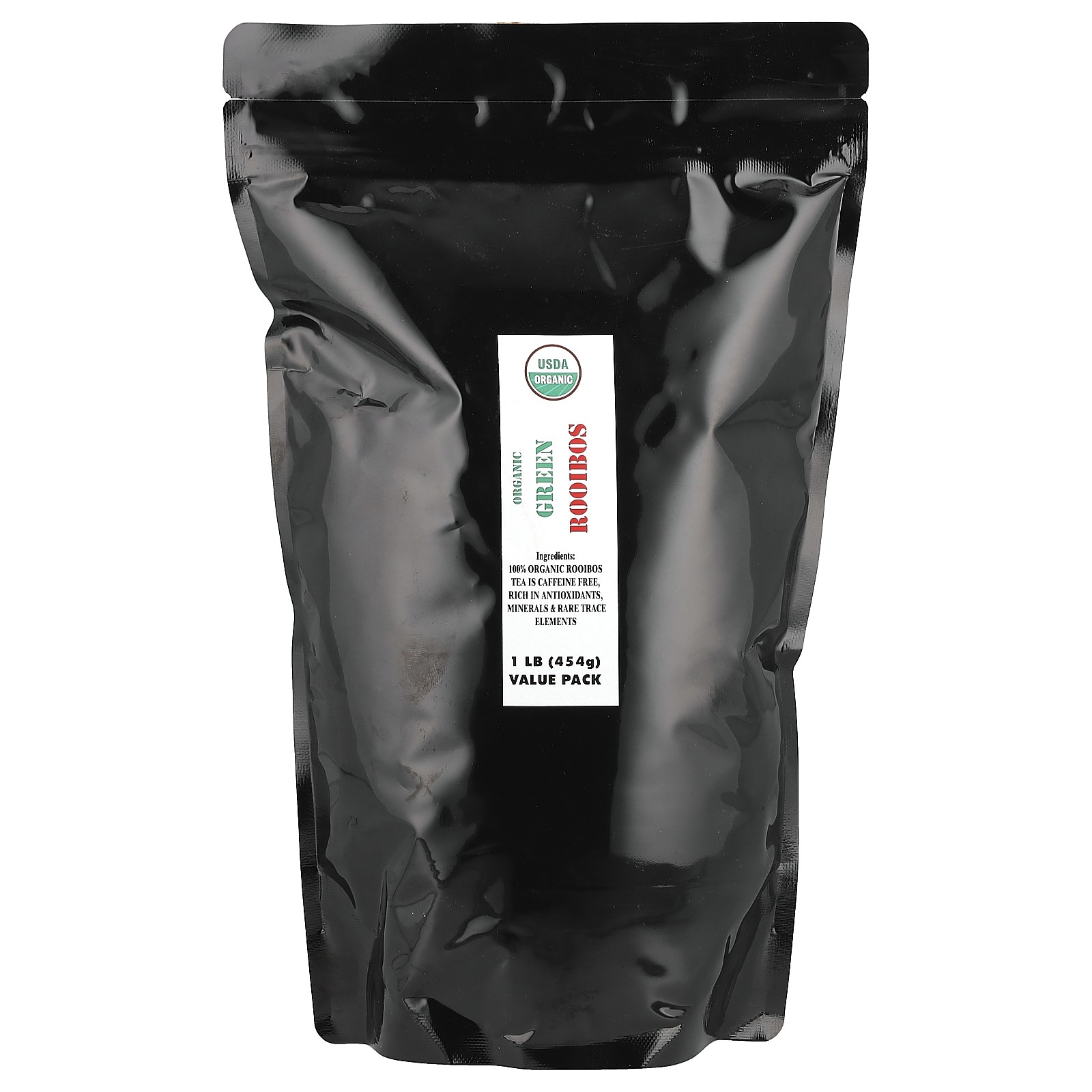 Port Trading Co Organic Green Rooibos Caffeine Free 1 lb 454 g All-Natural,