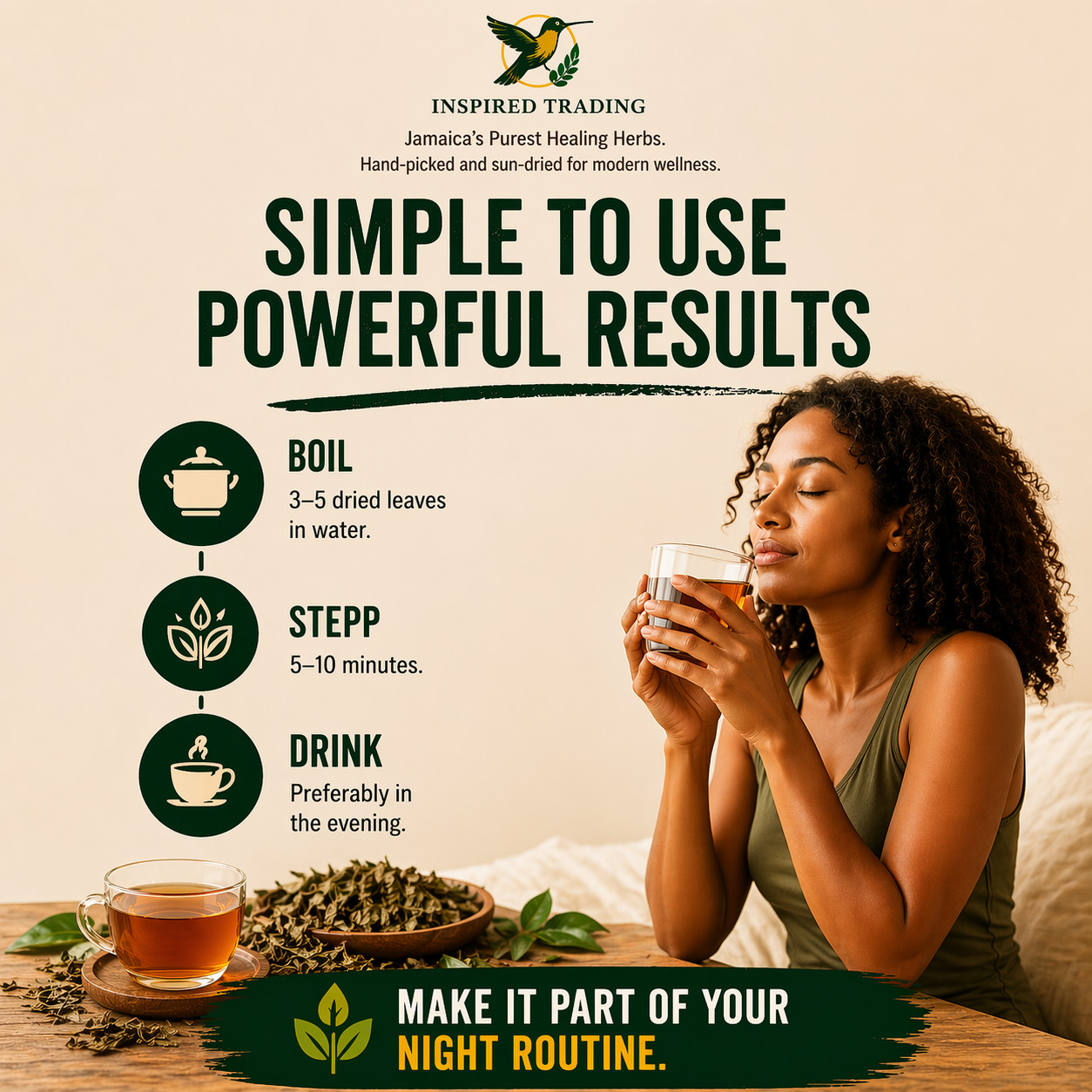 Authentic Jamaican Soursop Leaf-Jamaican Bush Tea • Available in US & Canada