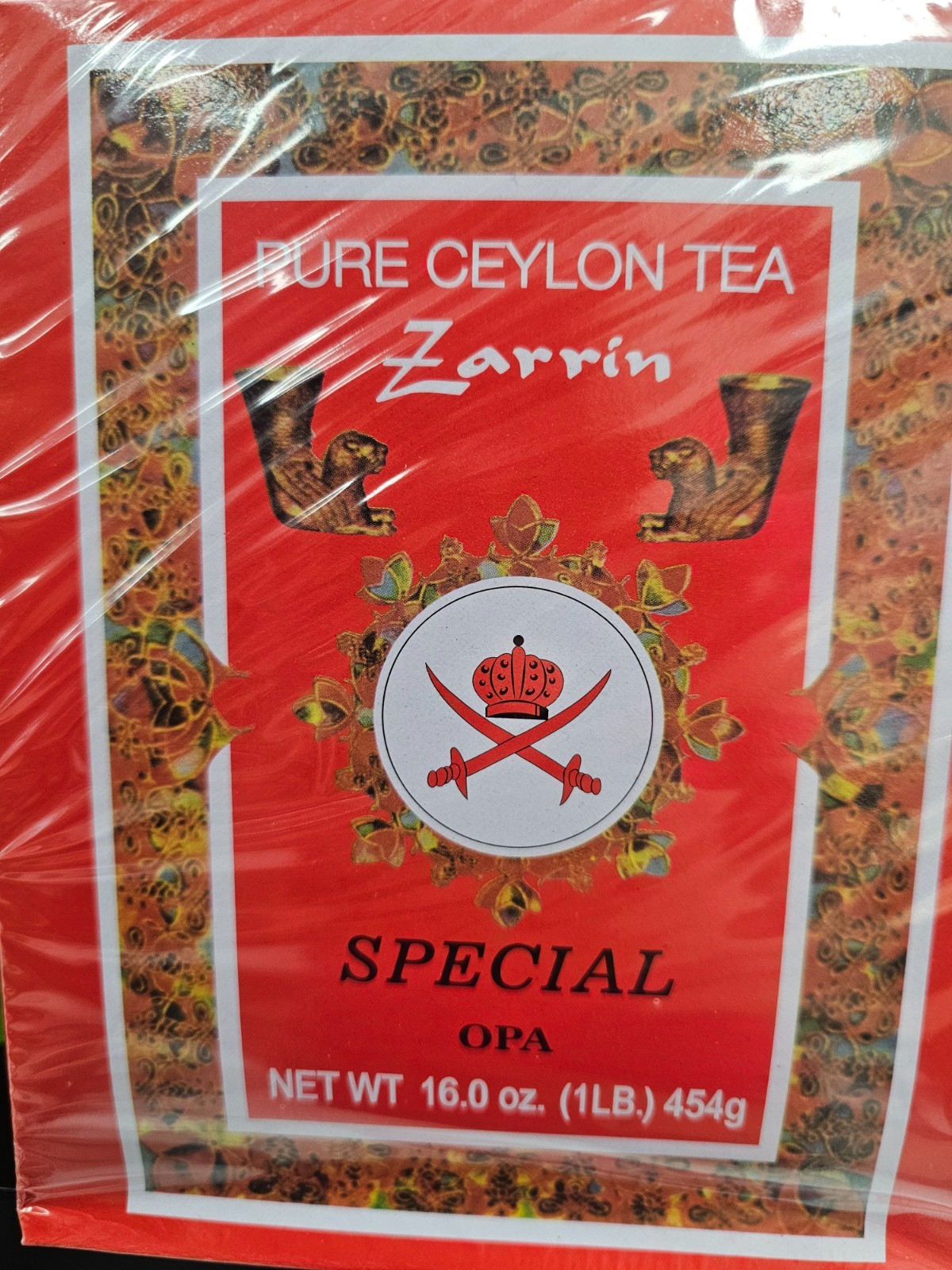 Zarrin – Pure Ceylon Tea OPA, Orange Pekoe A, 1LB (454g), Loose Leaf Tea