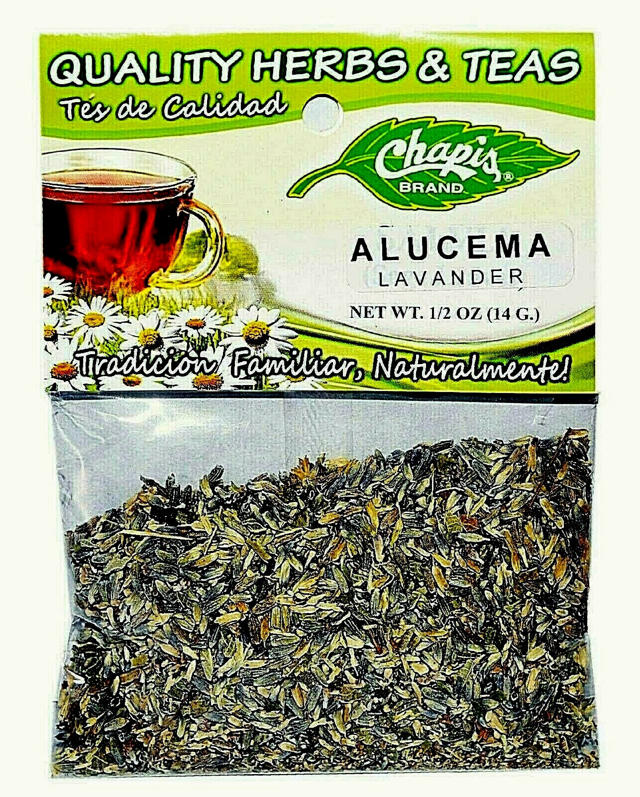 CHAPIS HIERBAS HERBS ALUCEMA-LAVENDER BUDS 1/2 oz. (14 g) 3 ,6, 12 Packs