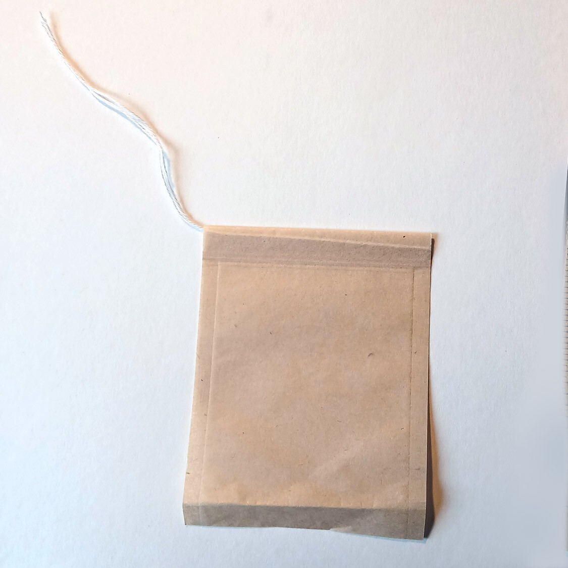 tea bags – unbleached paper, cotton string, single use – 100 count