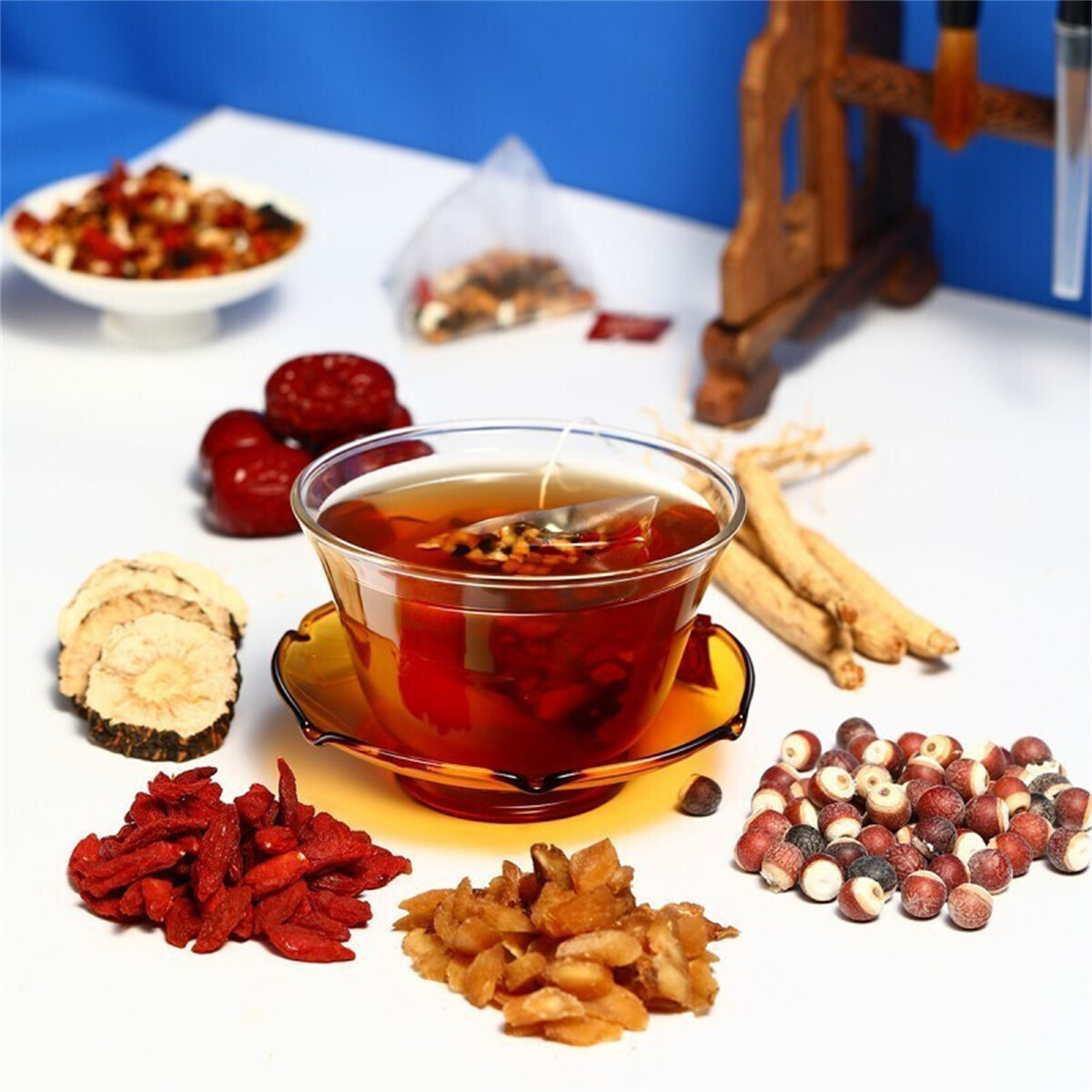 Tongrentang Ginseng and Nine Treasures tea Maca Adult Male Health Herbal Tea