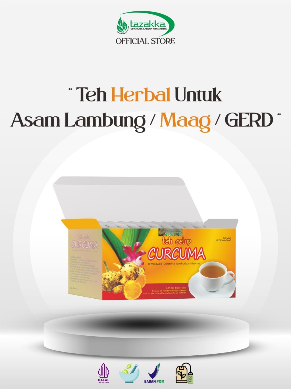 3x Curcuma Temulawak Herbal Tea Bags 20x2g bundle 120g net 180g aroma ritual