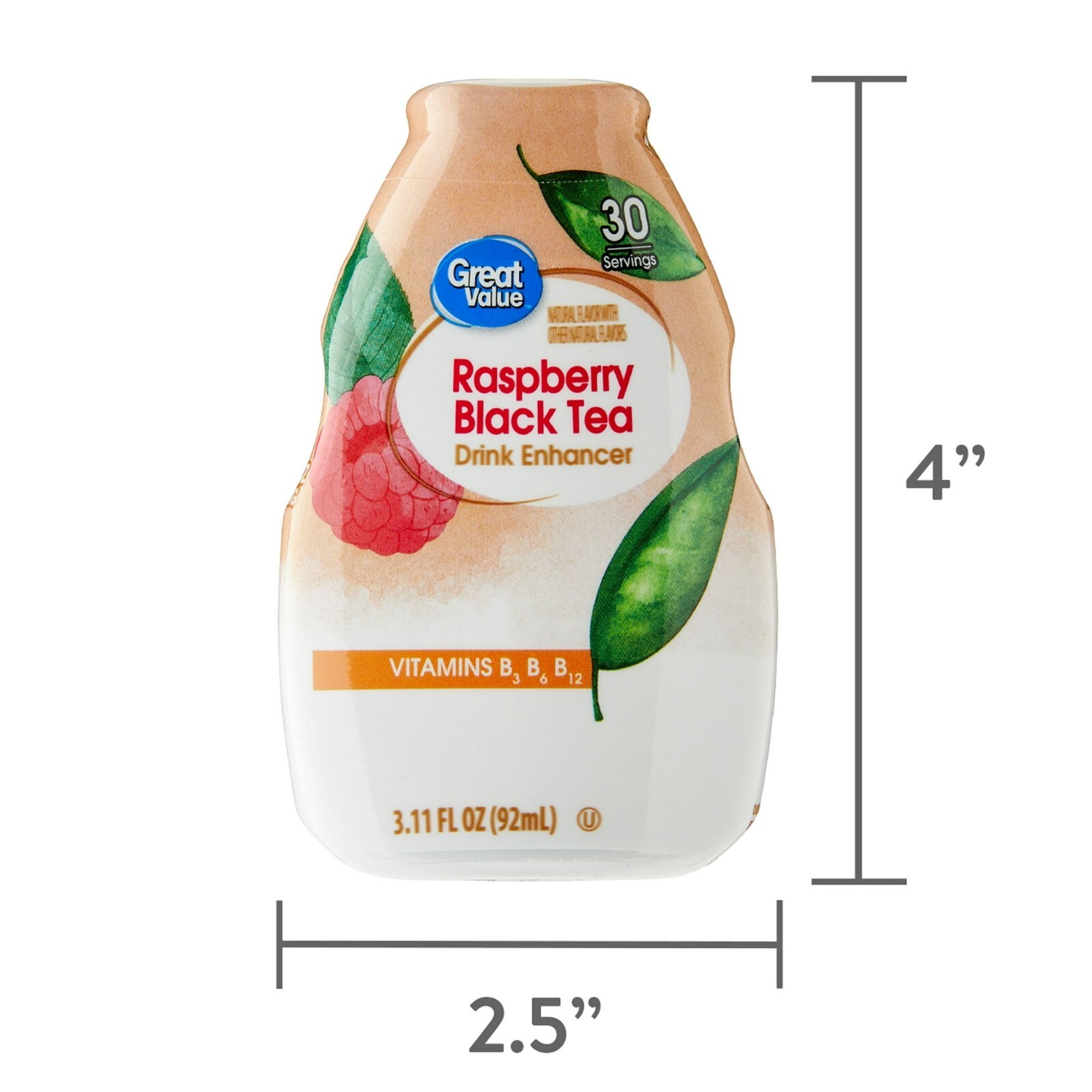 (2 pack) Great Value Raspberry Black Tea 3.11