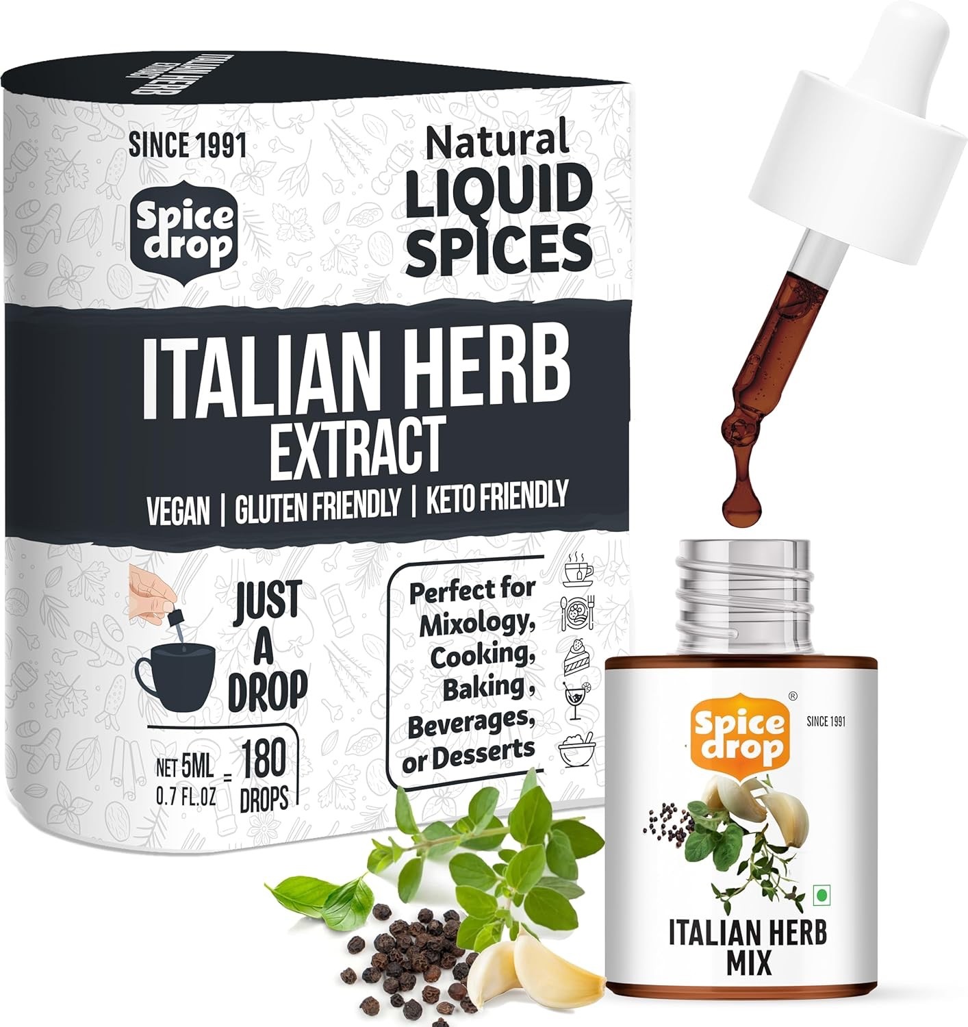 Spice Drop Chai Masala Tea Natural Herb Extract Authentic Flavor Color Food Vega