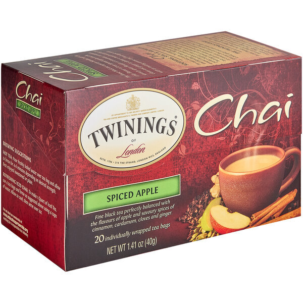 Twinings Spiced Apple Chai Tea Bags – 20/Box