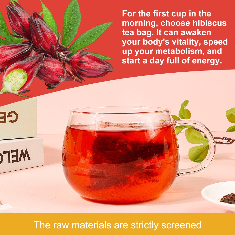 Hibiscus Tea Bags 90 G Improve Physical Fitness Moisturizing And Nourishing