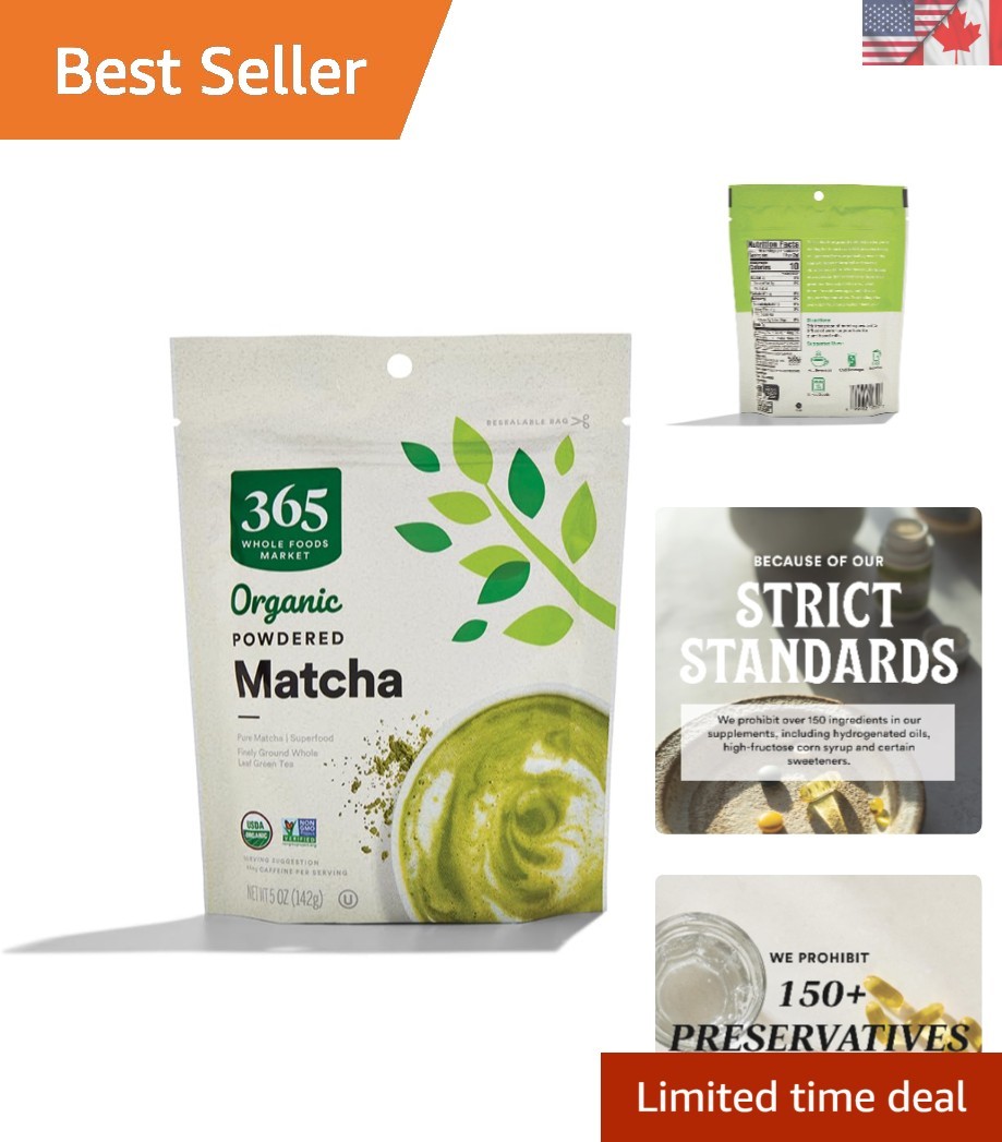 Versatile 5 Ounce Organic Matcha – Perfect for Lattes, Baking & Beverages
