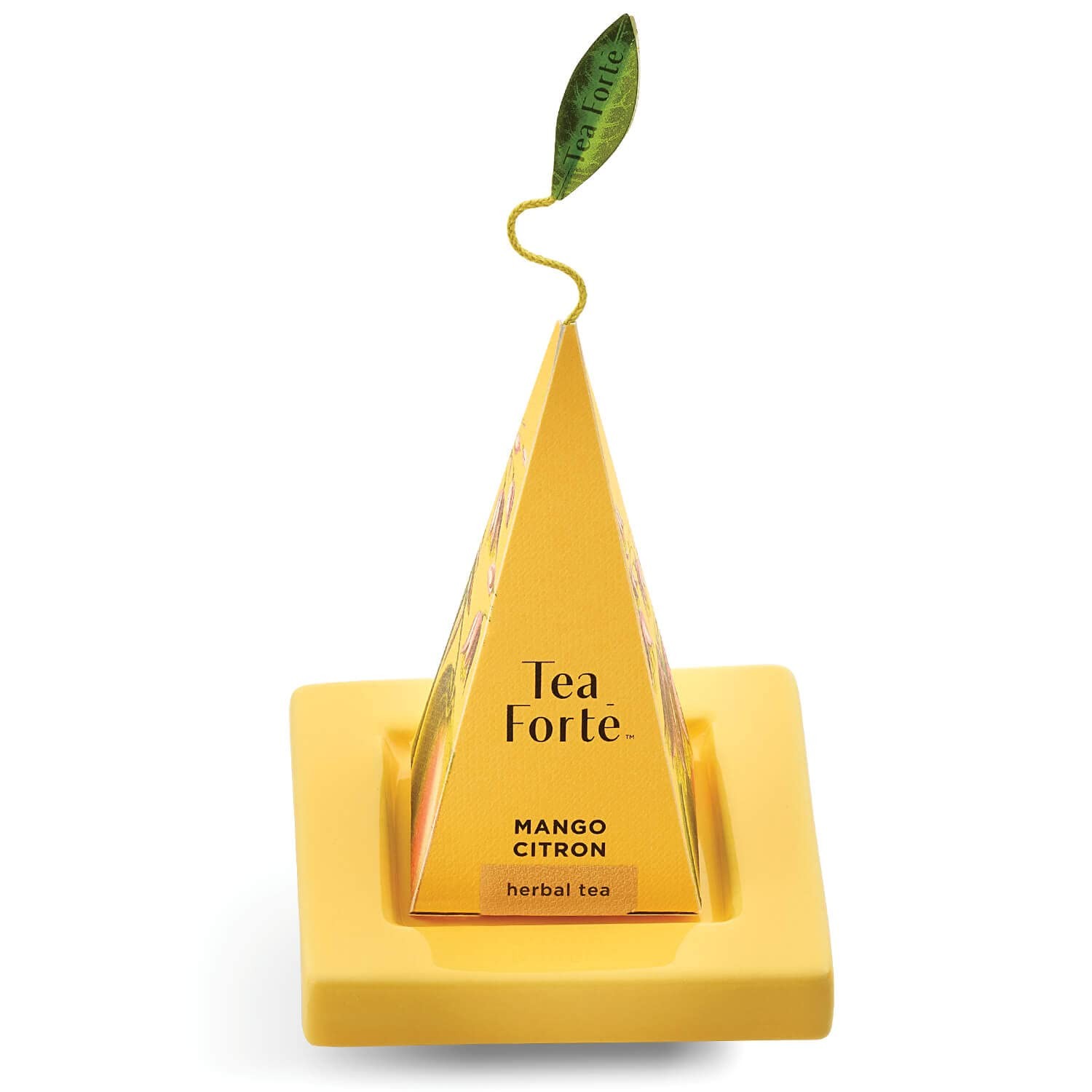 Paradis 3-Piece Premium Tea Gift Set with Mango Yellow Cafe Cup with Lid, Tea…