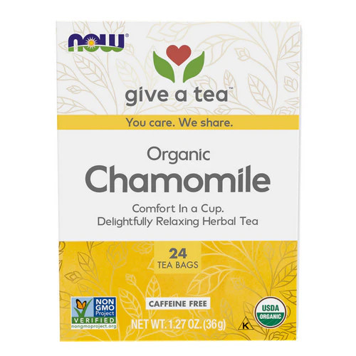 Comfy Chamomile Tea Organic 24 Bags By Now Foods
