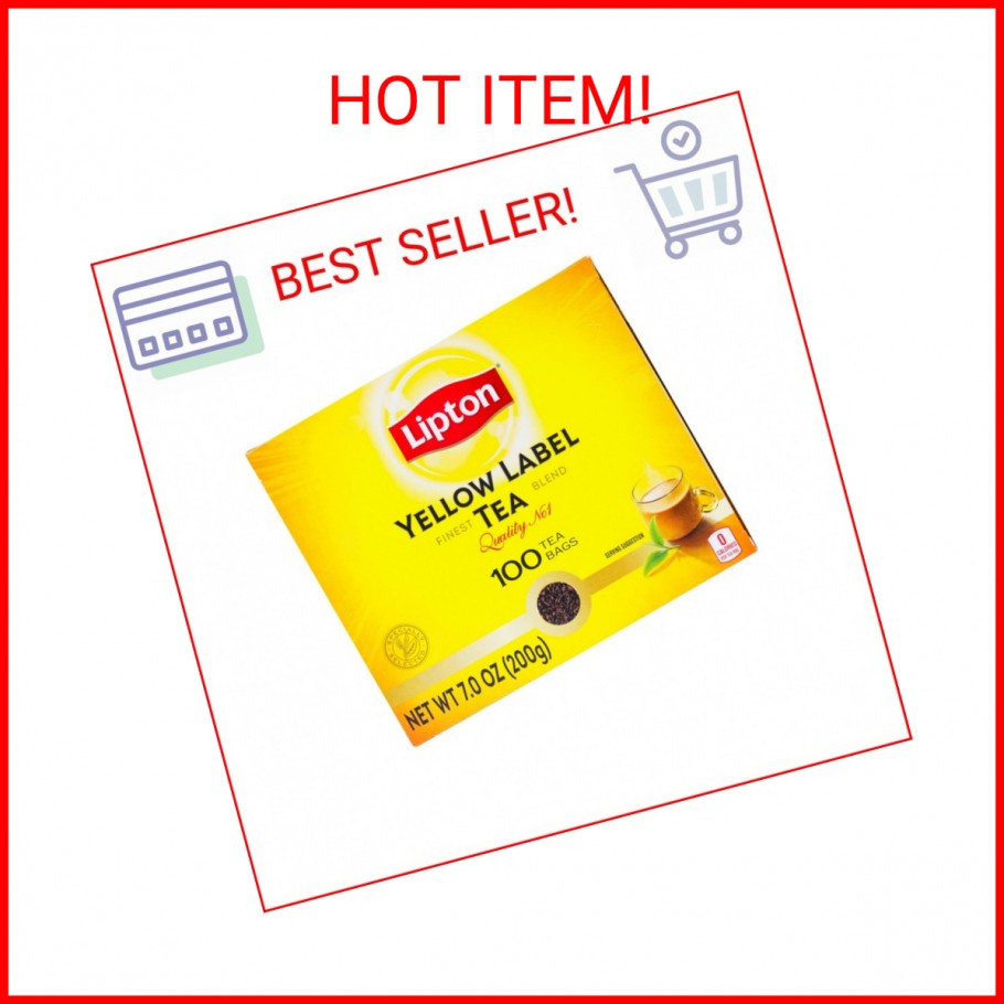 Lipton Yellow Label International Blend | Lipton Tea Bags |Black Tea| Premium Qu