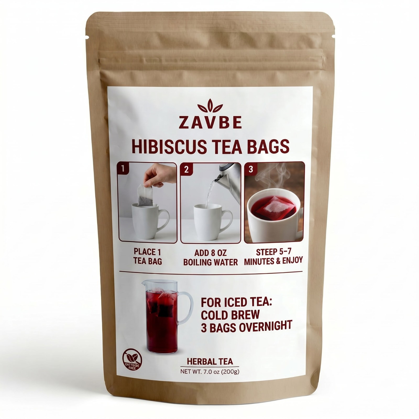 Zavbe Hibiscus Tea Bags 100 Count