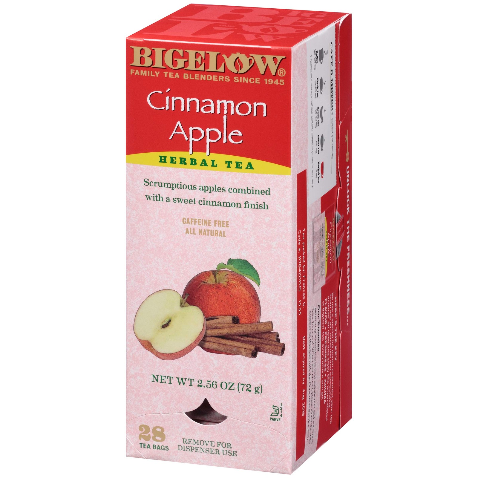 Bigelow Autumn Delight Apple Tea 28 Count Herbal Tisane Individually Wrapped