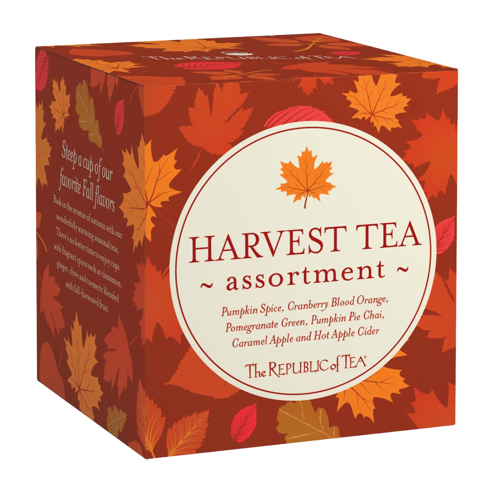 The Republic of Tea: Fall Harvest Tea Assortment Cube, 24 Count (Pack 1)