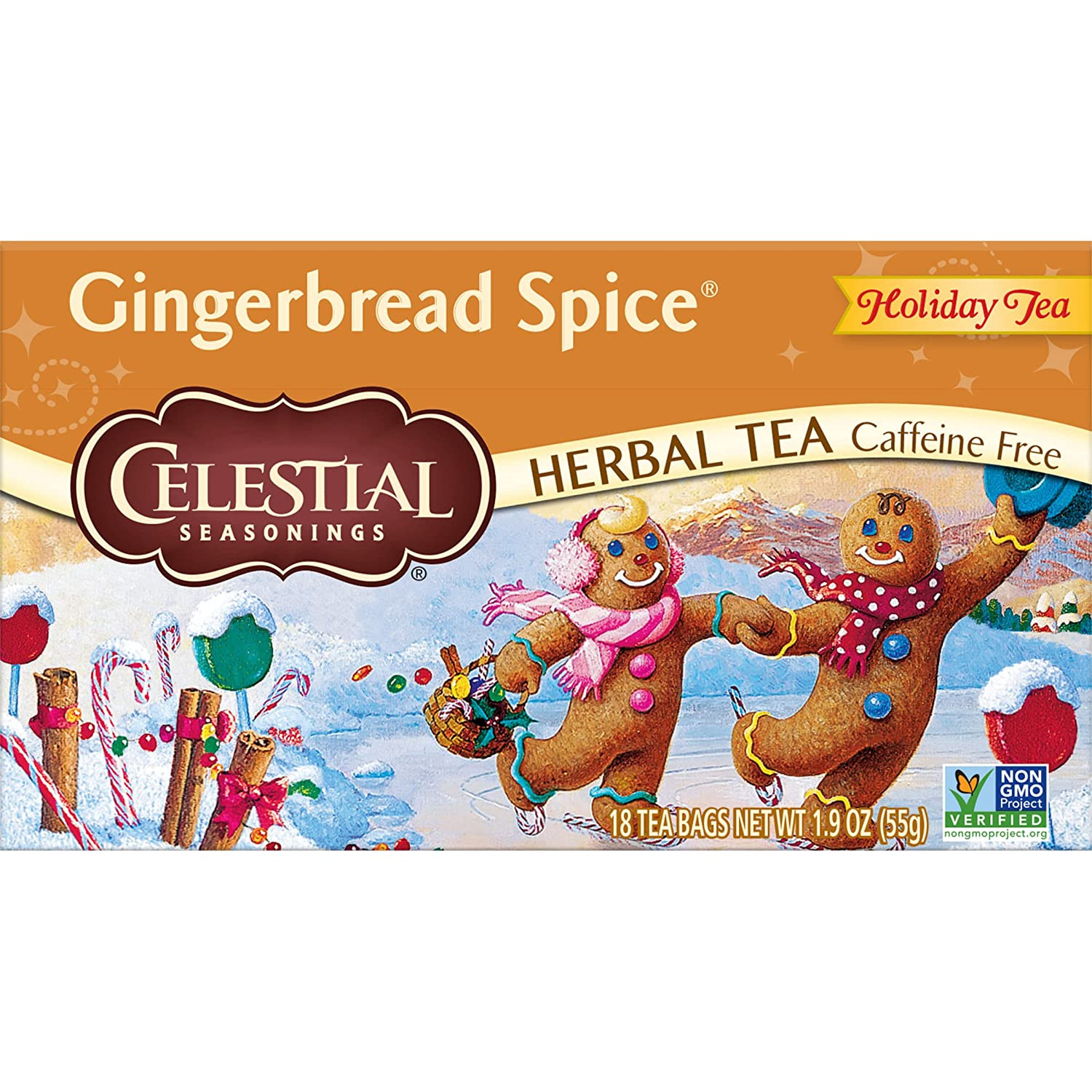 Celestial Seasonings Herbal Tea, Cranberry Vanilla Wonderland, 18 Ct (Pack of 6)