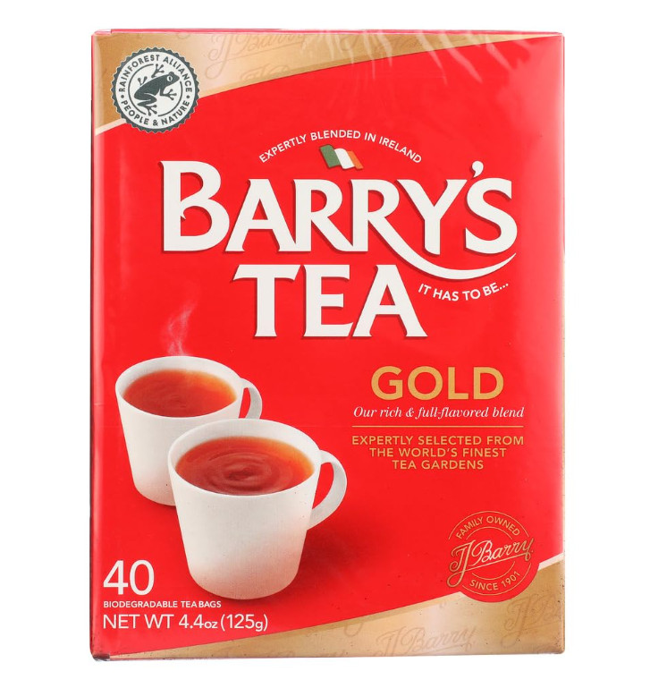 Barrys Tea Gold 40 Bags 125g (4.4oz) by Barry’s Tea (1 Pack)
