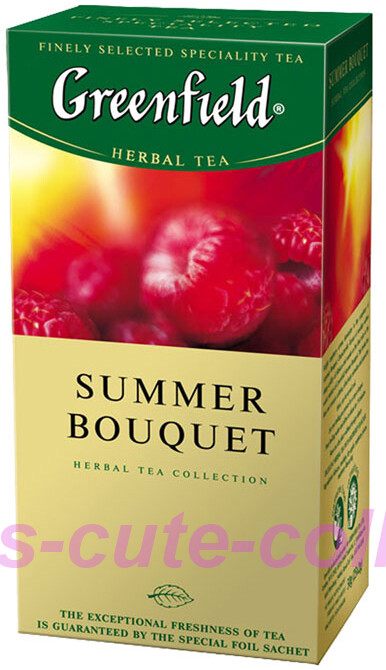 Greenfield Herbal Tea Summer Bouquet 25 Tea Bags US Seller NO GMO Made Russia RF
