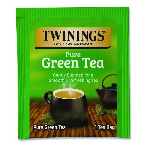 TWININGS Tea Bags, Green, 3.53 oz, 50/Box, 2 Boxes/Pack (Total 100)
