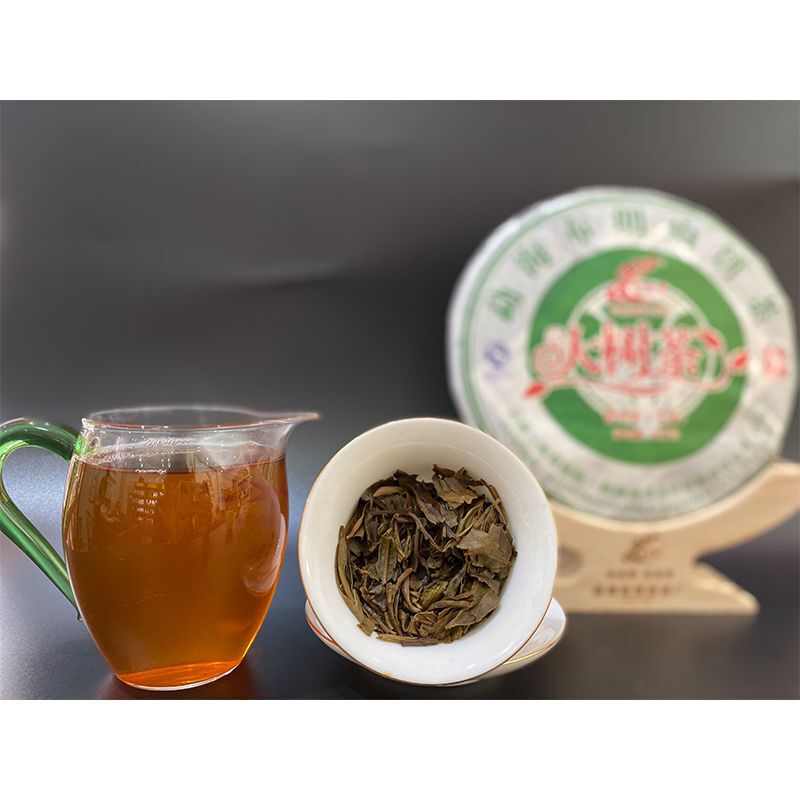 2014 Laomane Menghai Bulang Mountain Big Tree Pu-erh Tea Cake Raw Pu’er Tea 357g