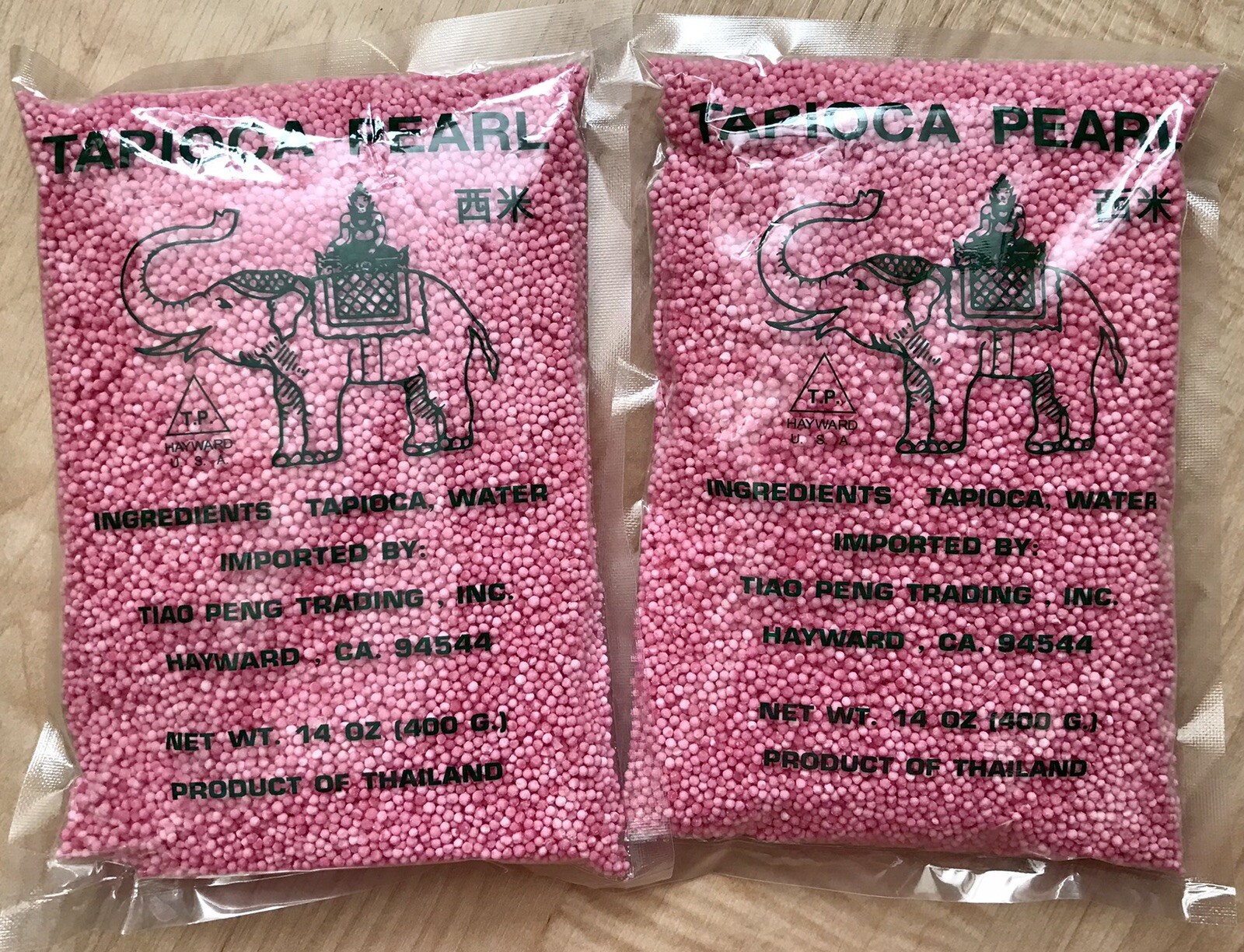 Pink Tapioca Pearl Boba/Bubble Tea Dessert Small Size 14 Oz US Seller 2 Pack