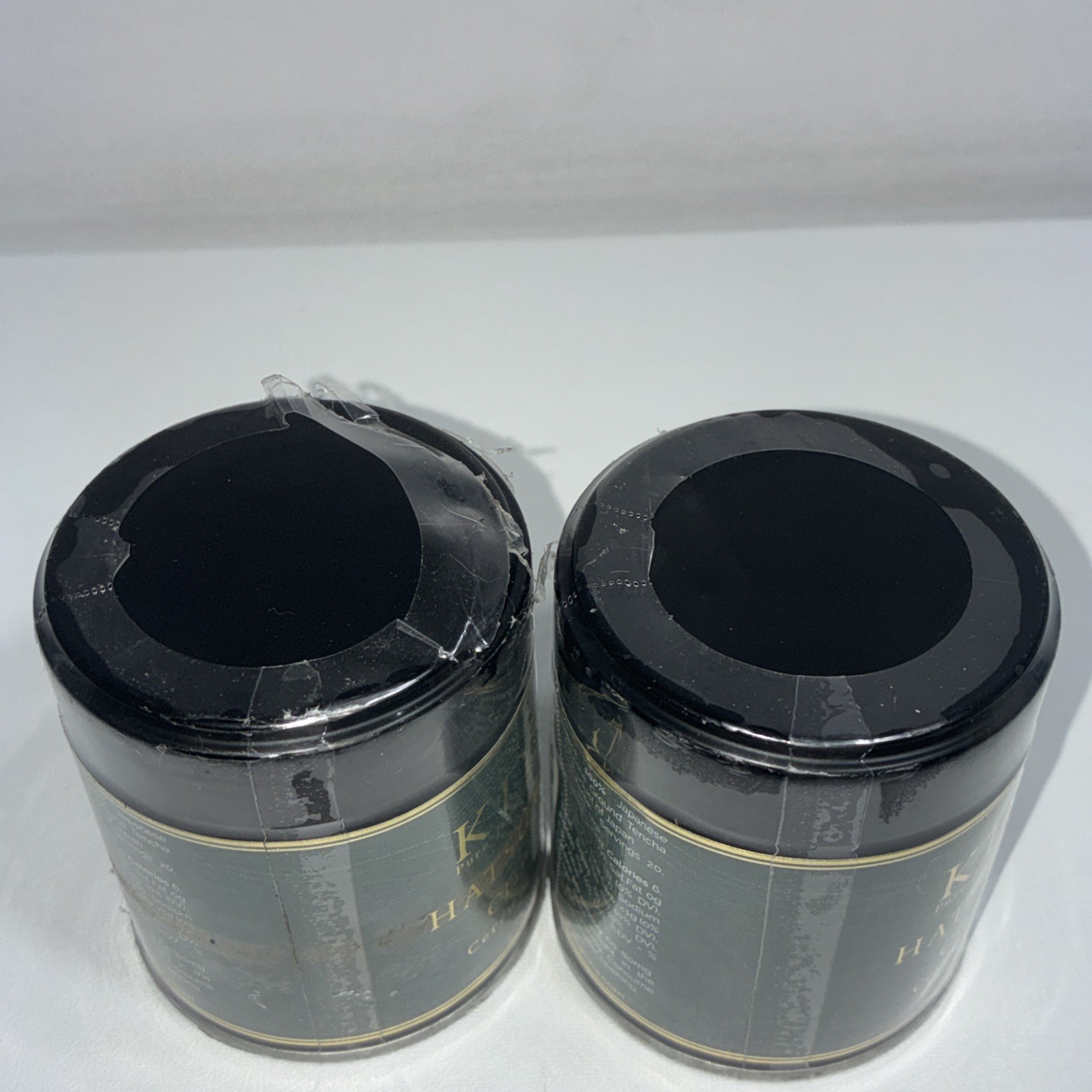Lot Of 2 Sealed Kiyo Hatsumukashi Ceremonial Uji Matcha 40 G Each Damaged Outer